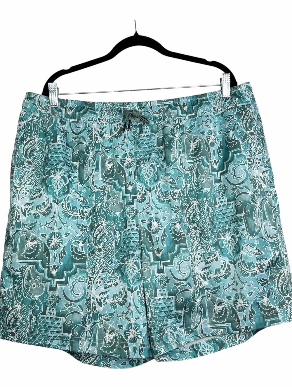 Robert Graham Board Shorts Swim Trunks Mesh Lined Mens 2XL Blue All-Over Print
